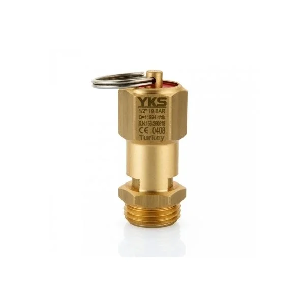 Yks 1/2 19 Bar Ce Air Emniyet Ventili YKS-156 No:156-131023 Hava Kompresörü İçin